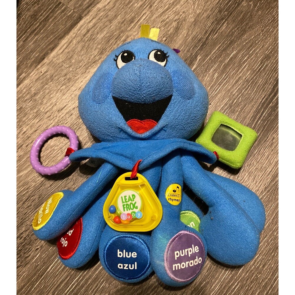 Baby Einstein Plush  Blue Octopus  Talking Plush Toy  English and Spanish Good w